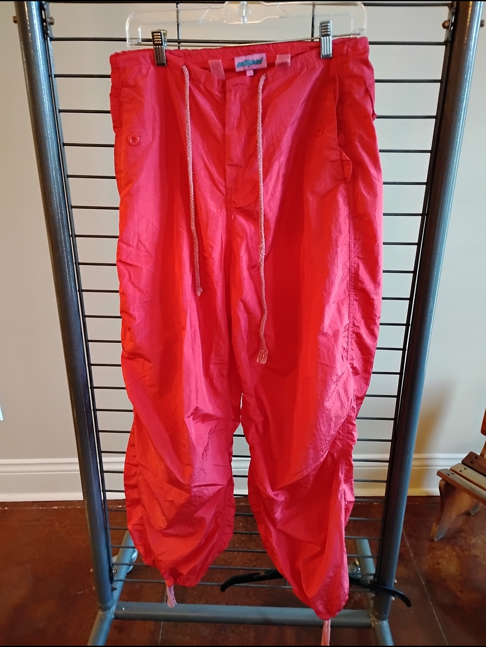 Edikted Red Garment with Brand Tag Athletic Workout Size Small With Drawstring